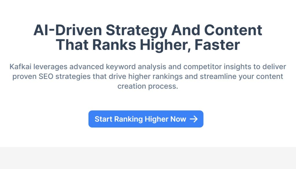 Kafkai – AI SEO writer & content generator